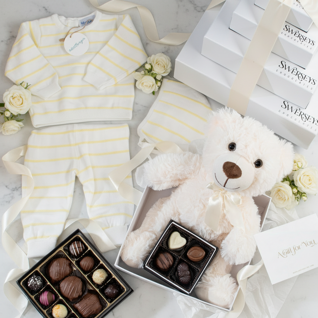 4 Tier Baby Gender Neutral Gift | Swerseys Chocolate