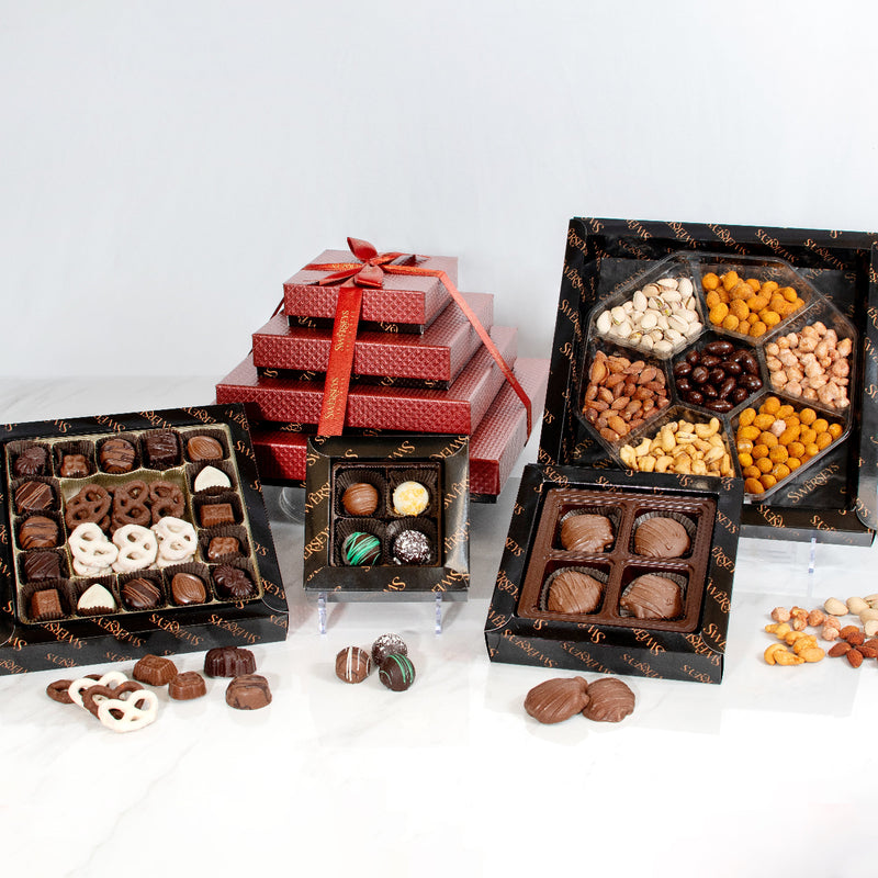 4 Tier Executive Give Comfort Chocolate Gift Tower 2