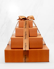Swerseys Designer 4 Tier Tan Chocolate Gift Tower