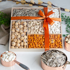 Assorted Elegance Nut & Seed Gourmet Wood Gift Tray 3 - Swerseys