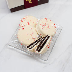 Holiday Peppermint White Chocolate Sandwich Cookies Gift Box 2 - Swerseys