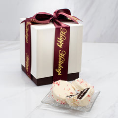 Holiday Peppermint White Chocolate Sandwich Cookies Gift Box - Swerseys