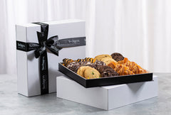 Purim Delectable White Bakery Gift Box