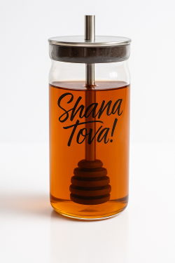 Rosh Hashanah Modern Honey Table Jar 3