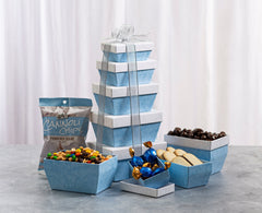 Spectacular 5 Tier Blue Gift Tower - Swerseys