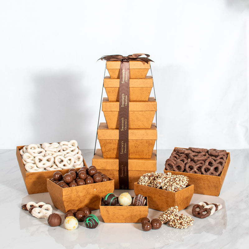 Swerseys 5 Tier Luxe Artisan Selection of Kosher Chocolate Gift