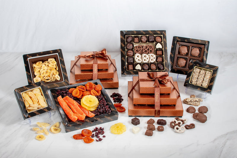 Swerseys 6 Tier Prestige Collection of Chocolate and Dried Fruit Platter Gift 2
