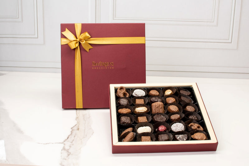 Swerseys Deluxe Burgundy Chocolate Gift Box
