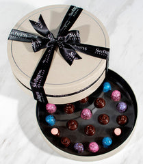 Swerseys Elegant Silver Gourmet Truffle Assortment Gift Box