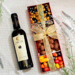 Purim Wine & Snacks Mishloach Manot Gift Set  - Swerseys