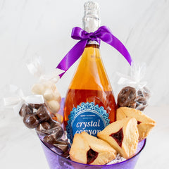 Purple Purim Mishloach Manot Snack Gift Basket 2 - Swerseys 