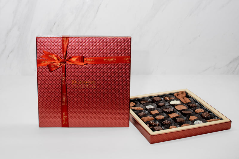 Swerseys Deluxe Burgundy Chocolate Gift Box