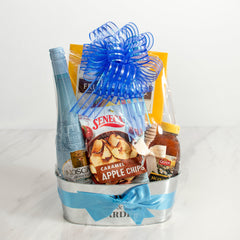 Luxury Rosh Hashanah Moscato Fruit & Chocolate Dipped Gift Basket 5