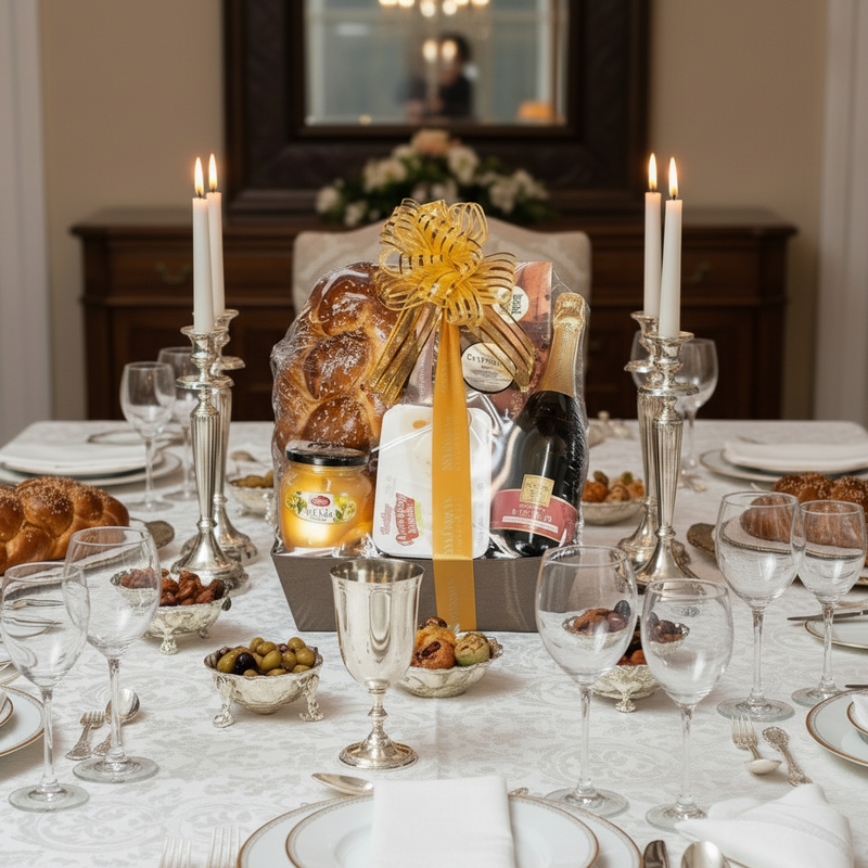 Luxury Shabbat Chala Gourmet Kosher Basket 2