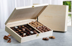 Swerseys Designer Wood Large Chocolate Gift Box
