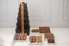 Thank You Grand Indulgence Black Speckled Chocolate Tower 2 - Swerseys 