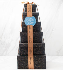 Thank You Grand Indulgence Black Speckled Chocolate Tower - Swerseys