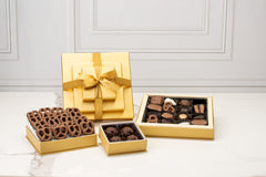 Deluxe Gold 3 Tier Chocolate Tower - Cholov Yisrael