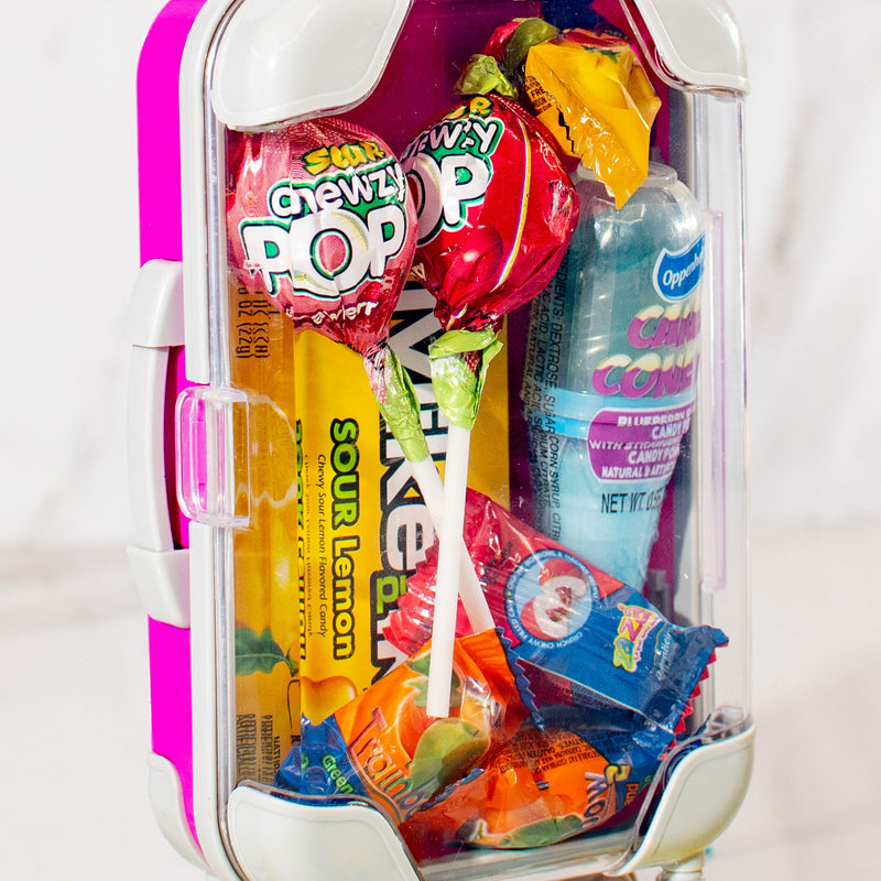 Kids Purim Candy Mishloach Manot Toy Suitcase Gift Set