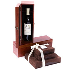 Swerseys Wine & Chocolate Indulgence Wood Gift Case Set