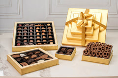 Swerseys Deluxe Gold 4 Tier Kosher Chocolate Gift Tower