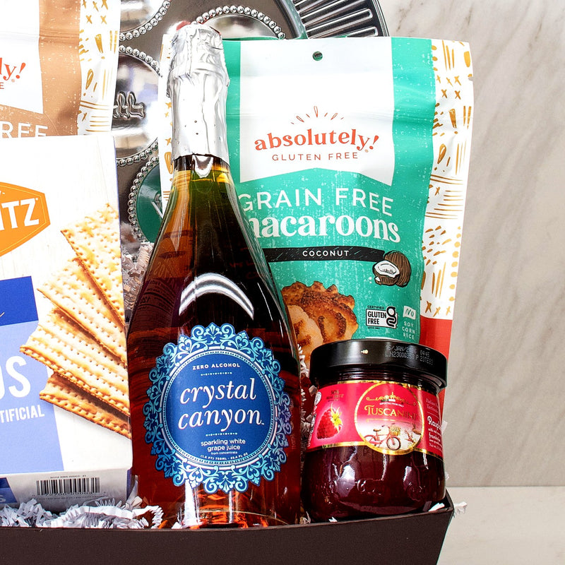 Deluxe Treats Elegant Passover Gift Basket 3 - Swerseys Chocolate