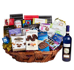 Hanukkah Lights Deluxe Gift Basket