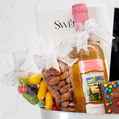 Ultimate Variety Treats & Wine Kosher Gift Basket 2 - Swerseys Chocolate